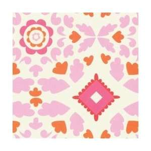   Dena Designs Taza Fabric 45 100% Cotton D/R Josephine/Pink 15 yards