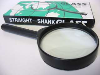   Shank Magnifier Handle Magnifying Glass Eye Loupe Black Loop 5x  