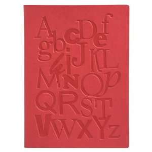    Embossed Alphabet Leather Writing Journal   Lined: Home & Kitchen