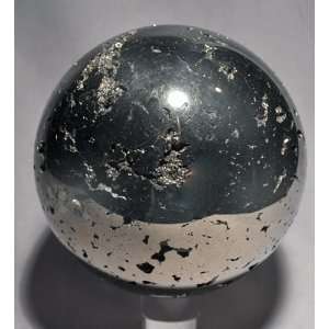  Pyrite Large Polished Crystal Sphere   Peru
