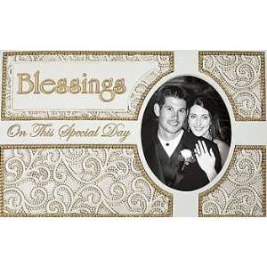  Blessings Wedding Photo Frame Holds a 3 Inches W X 5 