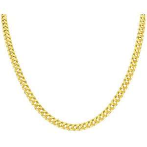  14k Gold Pave Link Chain Necklace 3.05 mm Wide: Jewelry