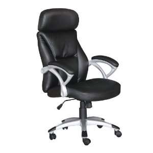 Acme 92019 Lexia Pneumatic Lift Office Chair, Black Polyurethane 