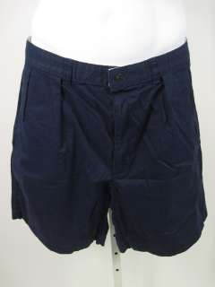 POLO GOLF Mens Navy Blue Cotton Knee Length Shorts  