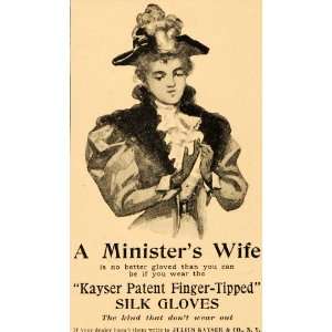  1895 Ad Silk Gloves Julius Kayser Roth Ministers Wife 