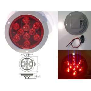   TWO) 4 LED Stop Turn Tail Truck Trailer Light NEW