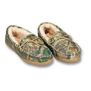 Weber Camo Leather Goods Brkup Leather Slippers Size 10  