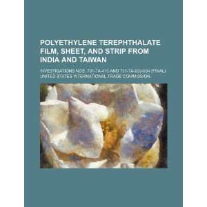  Polyethylene terephthalate film, sheet, and strip from 