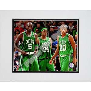   File Boston Celtics Kevin Garnett, Paul Pierce, Ray Allen Matted Photo