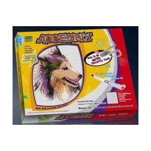  Lassie Collie Dog Tile Pitchure Art Set Toys & Games