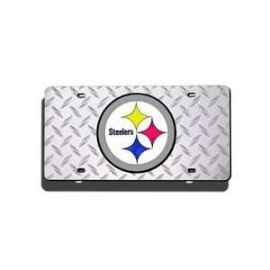    Pittsburgh Steelers NFL Laser Diamond Tag Plate
