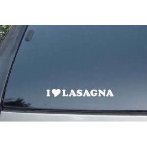  I Love Lasagna Vinyl Decal Stickers: Everything Else