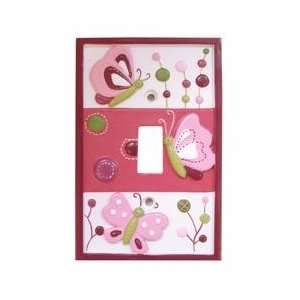 Lambs & Ivy Raspberry Swirl Switchplate Cover: Baby