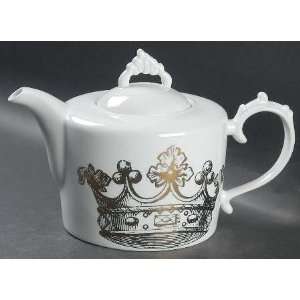  Rosanna Kings Road Tea Pot & Lid, Fine China Dinnerware 