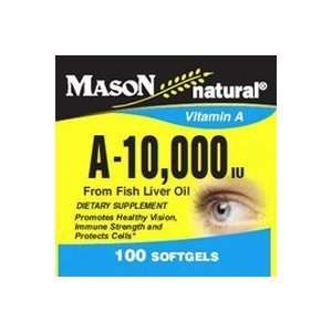  Mason Natural Vitamin A 10,000 Iu Softgels From Fish Liver 