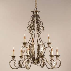 Whirlwind Chandelier by Currey & Company 