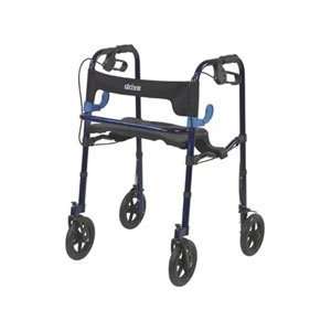Clever Lite Walker with Seat and Loop Locks   Adult 5 Caste by Drive 