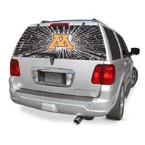   Golden Gophers Shattered Auto Rear Window Decal: Sports & Outdoors