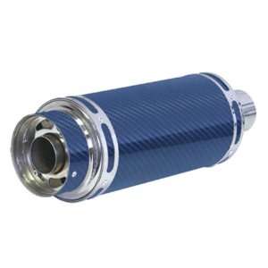  AAA 63 0202 Performance Muffler Genuine 5inch Blue Carbon 