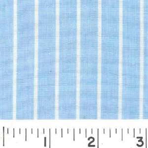  58 Wide Shirting Stripes   Light blue Fabric By The Yard 