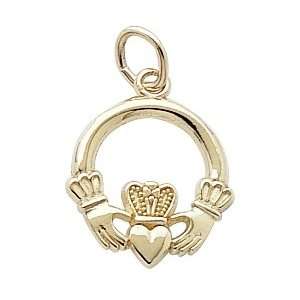  Rembrandt Charms Claddagh Charm, 10K Yellow Gold Jewelry