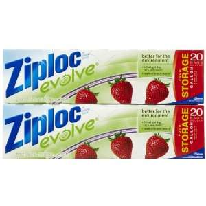  Ziploc Evolve Storage Bags, 20 ct 2 pack
