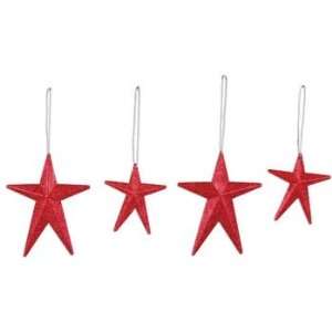  Red Star Christmas Ornaments