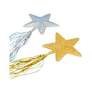 Just For Fun Fairy Wand (Star Shaped, Glitter)   Silver  Toys & Games 