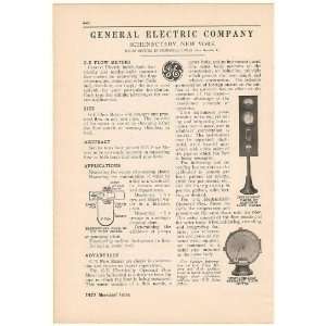   1927 GE General Electric Flow Meters Print Ad (48978): Home & Kitchen