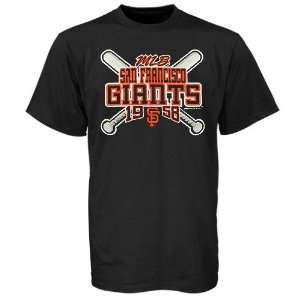  San Francisco Giants Youth Black Baseball Fan T shirt 