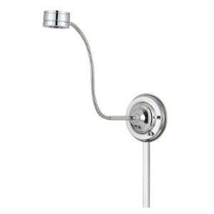   Saucer Adjustable LED Plug In Swing Arm Wall Lamp: Home Improvement