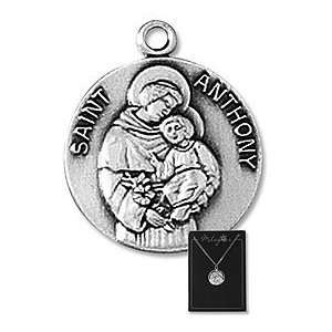  St. Anthony Patron Saint, 3PK Lot Pewter Medals with 18 