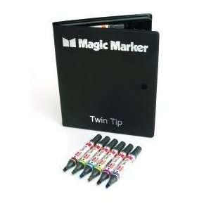  Magic Marker Twin Tip 12 Pen Set   Warm Grey Office 