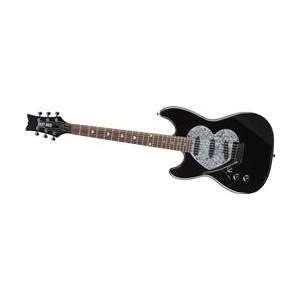  Daisy Rock Rebel Rockit Heart Left Handed Guitar, Black 