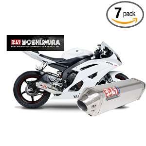   Steel Tri Oval Slip On Exhaust System   Size : Yamaha YZF R6 2006 2009