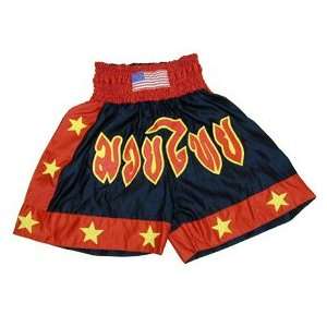  Muay Thai Fight Shorts in Red/Black