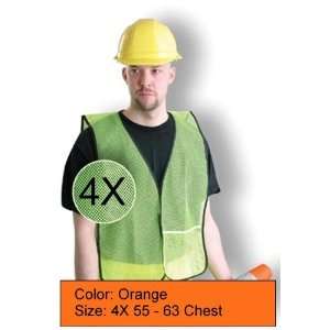  Occulux Economy Safety Vest (Mesh), Orange, 4X 55 to 63 