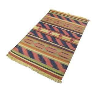  Indian Dhurrie Floor Mat Cotton 5 x 3 Feet Furniture 
