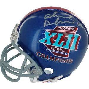   New York Giants Autographed SB XLII Mini Helmet: Sports & Outdoors