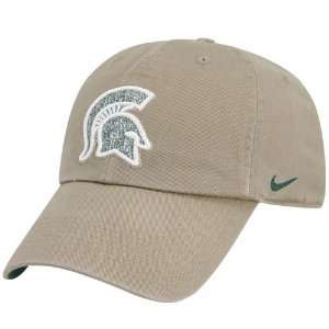   Michigan State Spartans Khaki Mascot Campus Hat: Sports & Outdoors