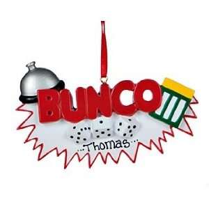  Personalized Bunco Christmas Ornament: Home & Kitchen