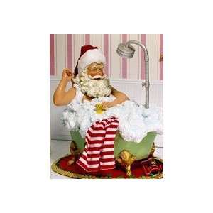    Kurt Adler Fabriche Santa Claus In Bath Tub 