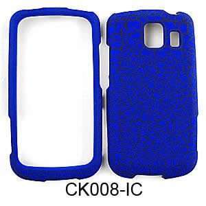   LG VORTEX VS660 RUBBERIZED EGG CRACK BLUE Cell Phones & Accessories