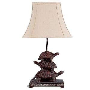   Style Turtle Table Desk Lamp w/Fabric Lamp Shade: Home Improvement