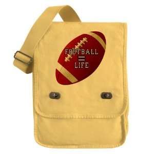  Messenger Field Bag Yellow Football Equals Life 