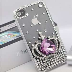 Smile Case 3D Crown Crystalized Rhinestone Bling Full Cover Case for 