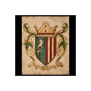    NOVICA Realist Painting   Lion Coat of Arms