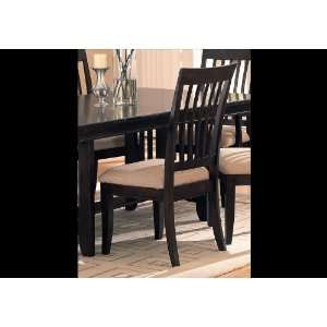   Mission Style Cappuccino Finish Wood Dining Side Chairs: Home
