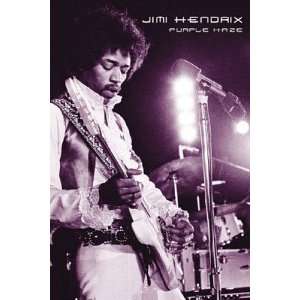  Jimi Hendrix Music Poster, Purple Haze: Home & Kitchen