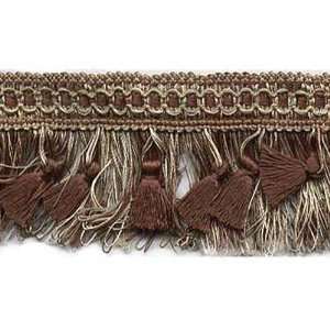  34 Wide Dallas Brush Tassel Trim Mineral Brown By The 